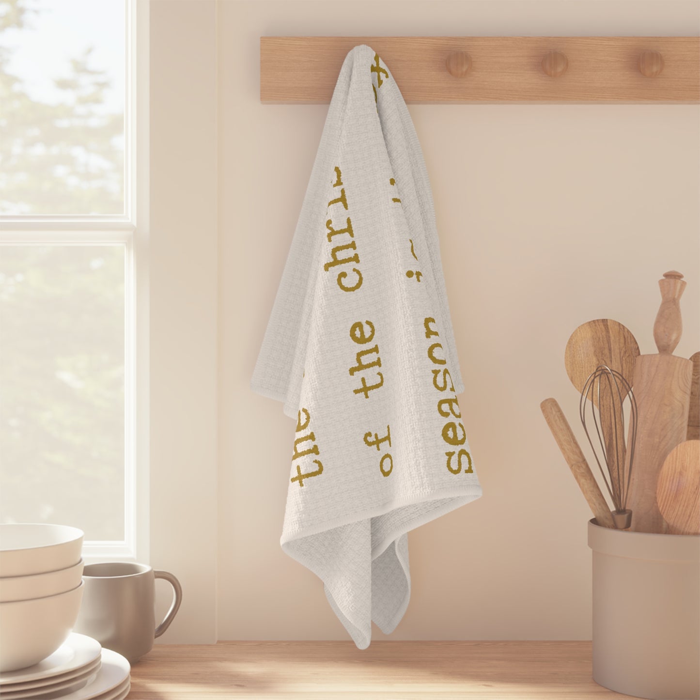 the hottest toy is the box it came in.-gianna jessen gold font tea towel