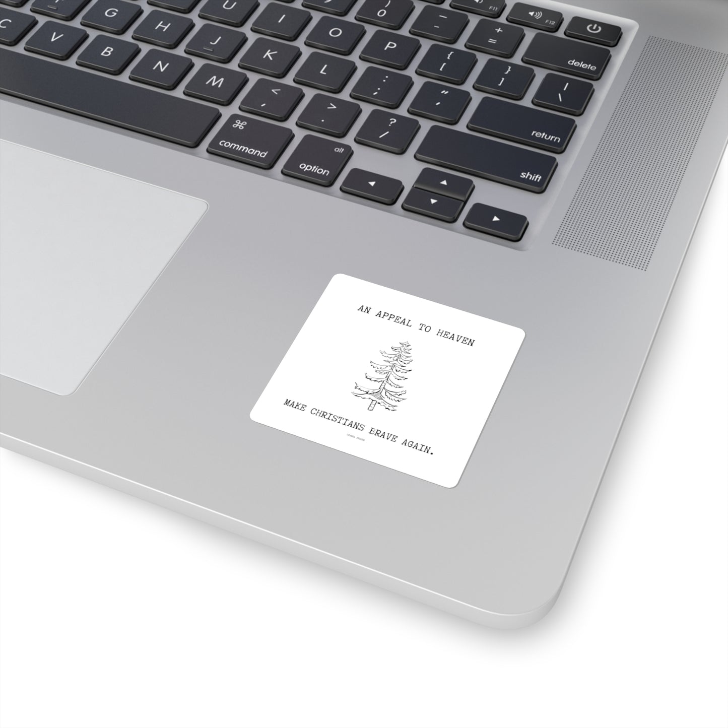 an appeal to heaven. make christians brave again.- gianna jessen square stickers.