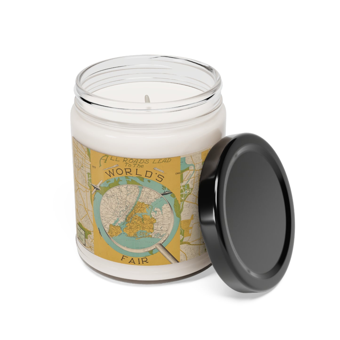 all roads lead to the world's fair.-1940-gianna jessen scented soy candle, 9oz