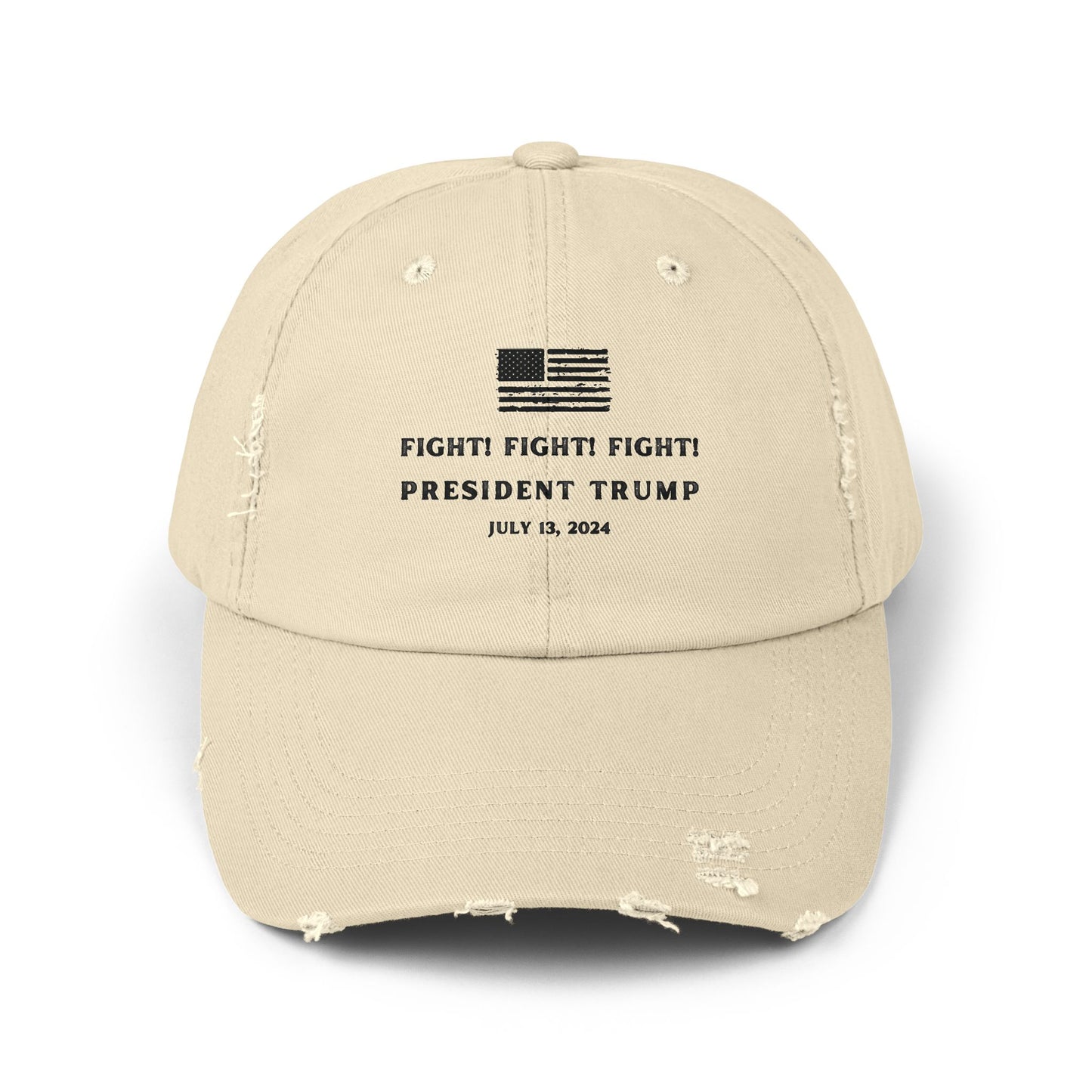 FIGHT! FIGHT! FIGHT!-TRUMP.-gianna jessen distressed cap.