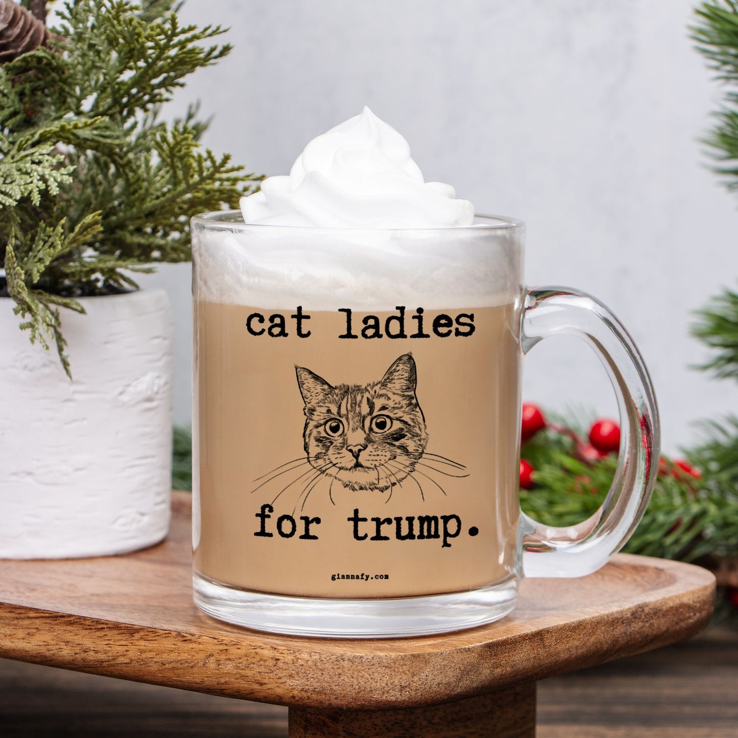 cat ladies for trump.-gianna jessen 10 oz mug