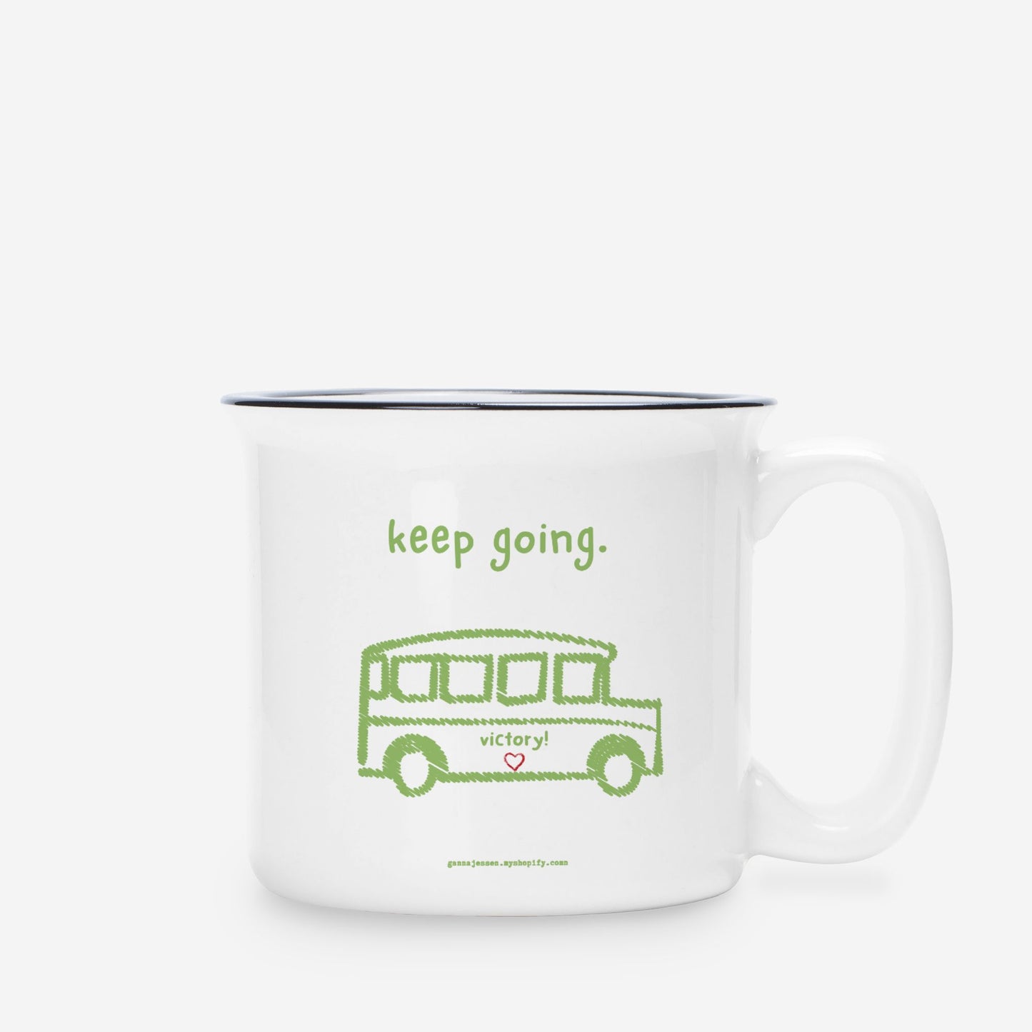 keep going. victory!-gianna jessen 13 oz mug
