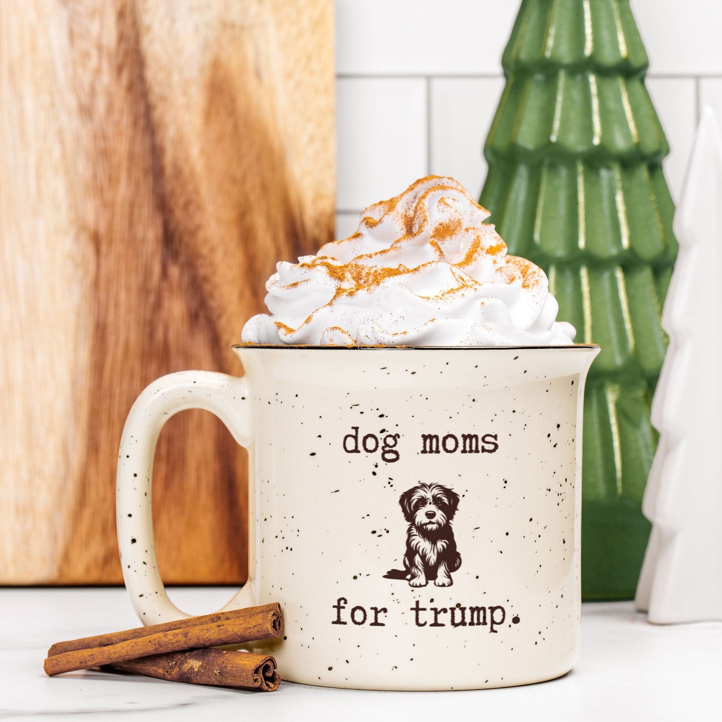 dog moms for trump.-gianna jessen 13 oz mug ( aussie doodle)
