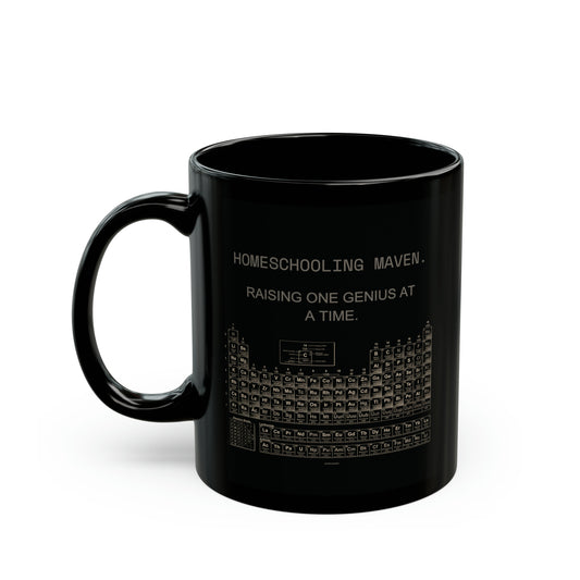 homeschooling maven. raising one genius at a time.- gianna jessen 11 oz ceramic mug