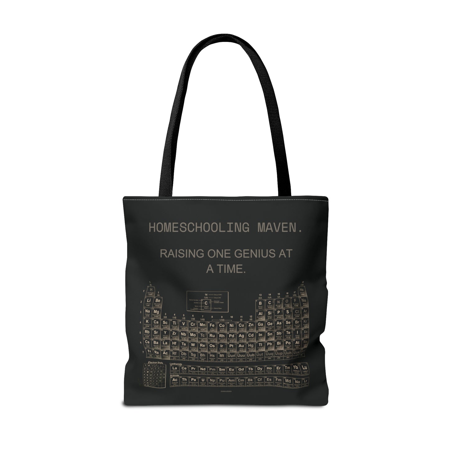 homeschooling maven. raising one genius at a time.-gianna jessen tote bag