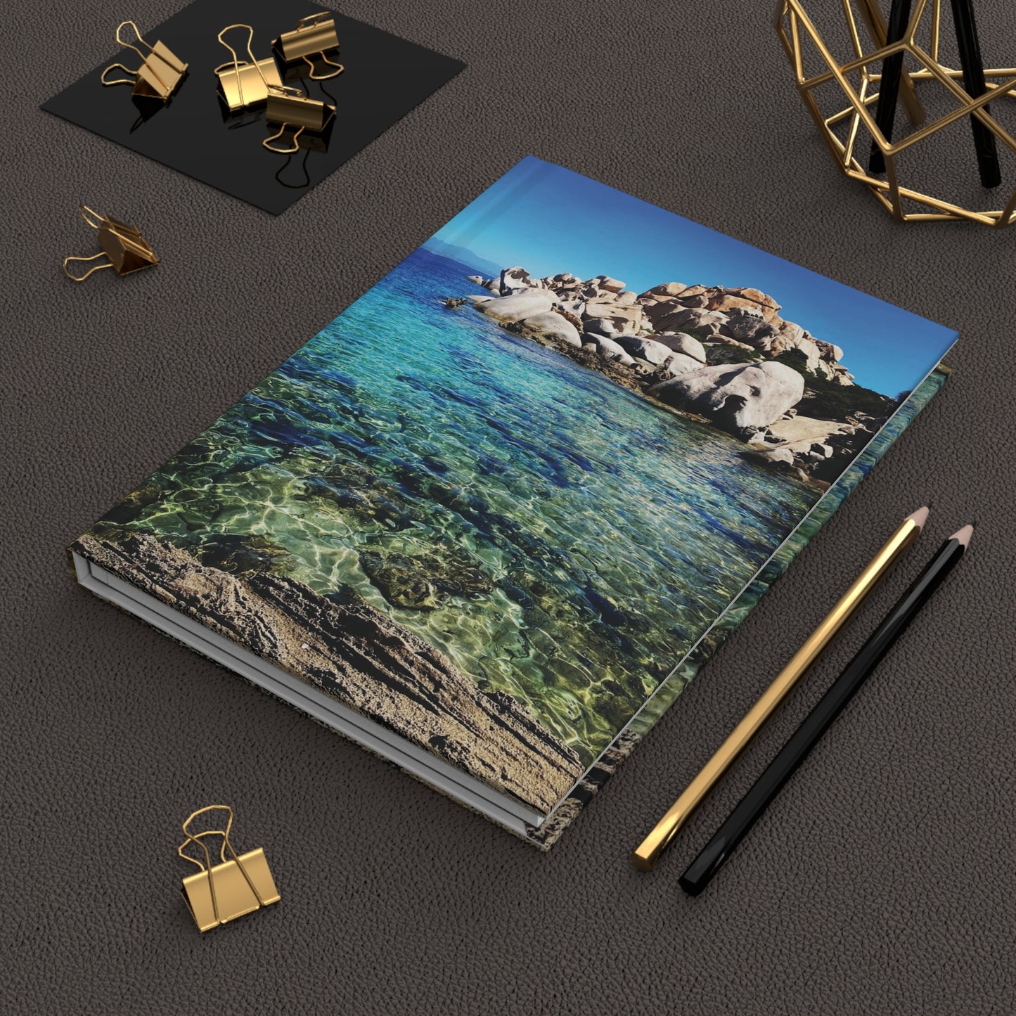 heaven. sardegna, italia gianna jessen hardcover journal