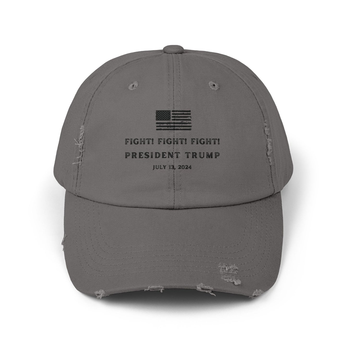 FIGHT! FIGHT! FIGHT!-TRUMP.-gianna jessen distressed cap.