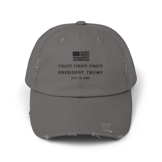 FIGHT! FIGHT! FIGHT!-TRUMP.-gianna jessen distressed cap.