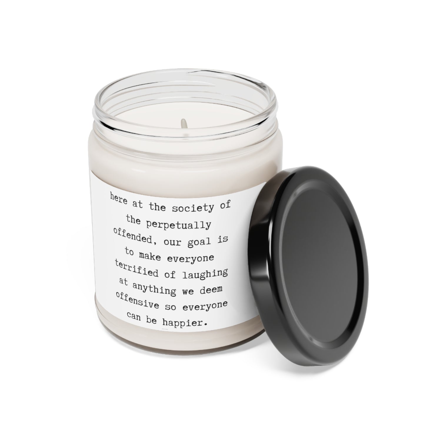 the society of the perpetually offended mission statement.-gianna jessen scented soy candle, 9oz