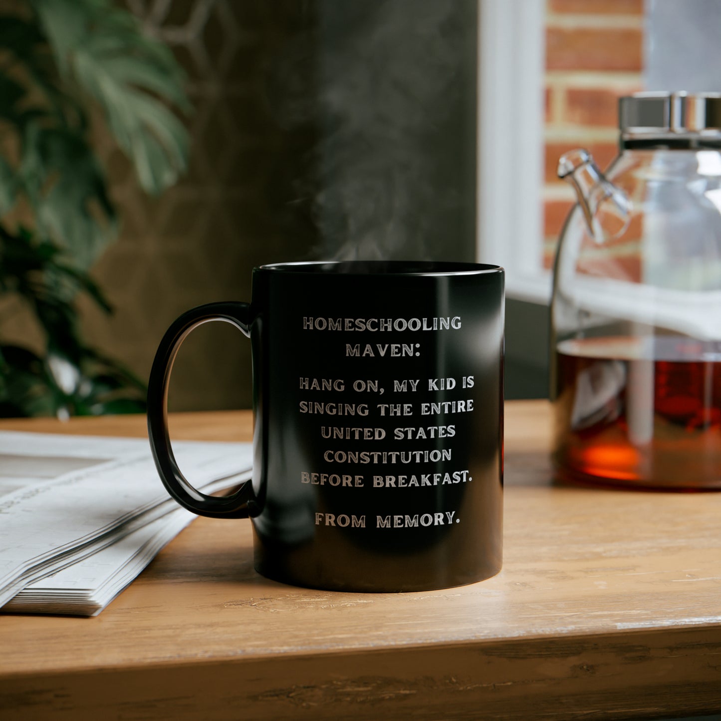 homeschooling maven. my kid sings the constitution before breakfast.- gianna jessen 11 oz ceramic mug