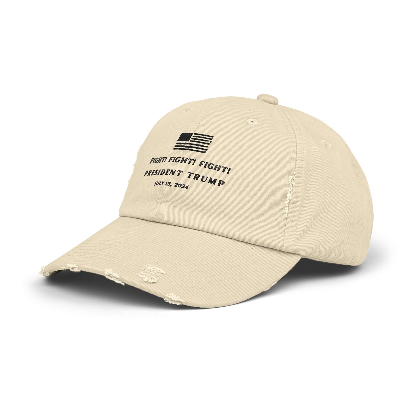 FIGHT! FIGHT! FIGHT!-TRUMP.-gianna jessen distressed cap.