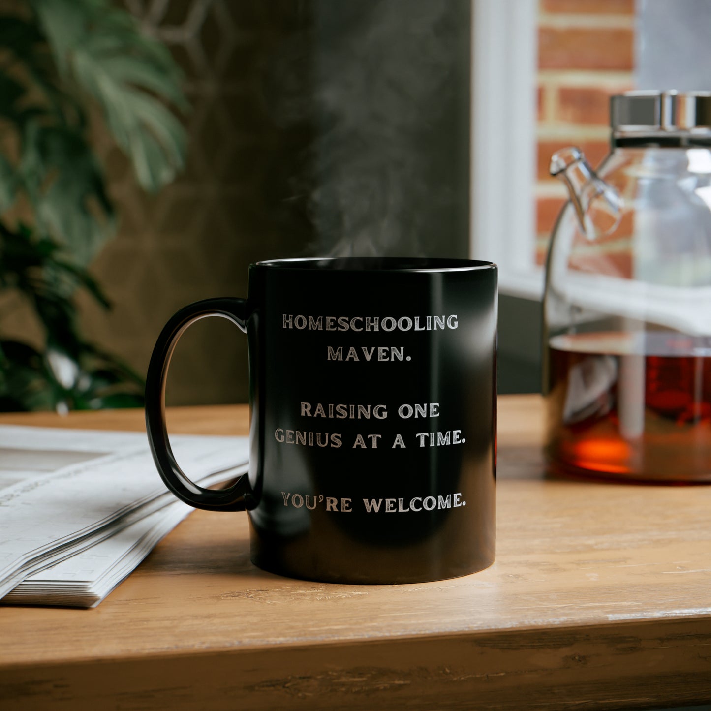 homeschooling maven. raising one genius at a time.- gianna jessen 11 oz ceramic mug