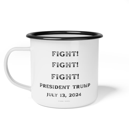 FIGHT! FIGHT! FIGHT!-TRUMP-gianna jessen- 12 oz vintage style mug